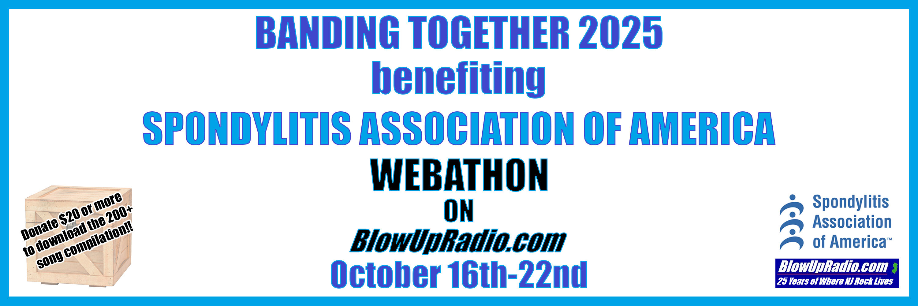 Banding Together 2025 benefiting Spondylitis Association of America - click here for more info